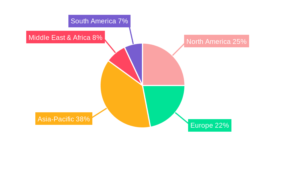 High Strength Concrete Market Market Share by Region - Global Geographic Distribution