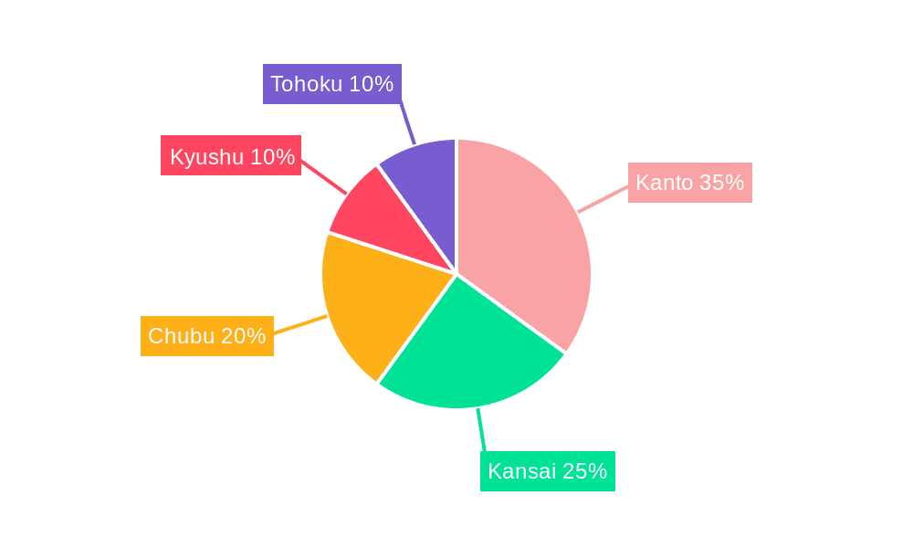 Japan Automotive Parts Zinc Die Casting Market Market Share by Region - Global Geographic Distribution