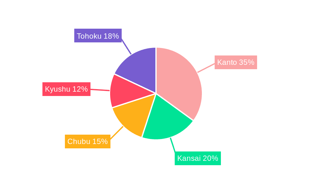 Japan International CEP Market Market Share by Region - Global Geographic Distribution