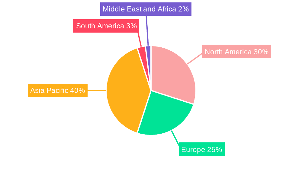 Methylene Chloride Market Market Share by Region - Global Geographic Distribution