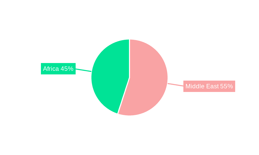 Middle East and Africa Surveillance Analog Camera Market Market Share by Region - Global Geographic Distribution