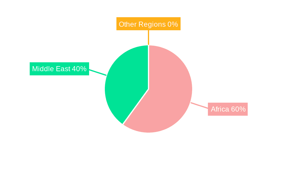 Middle-East and Africa Syngas Market Market Share by Region - Global Geographic Distribution