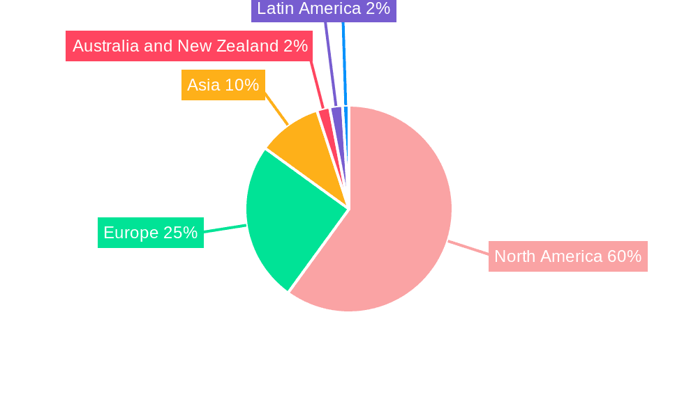 NA Pharmaceutical CMO Market Market Share by Region - Global Geographic Distribution
