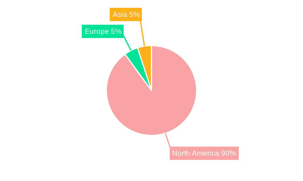 North America Luxury Residential Real Estate Market Market Share by Region - Global Geographic Distribution