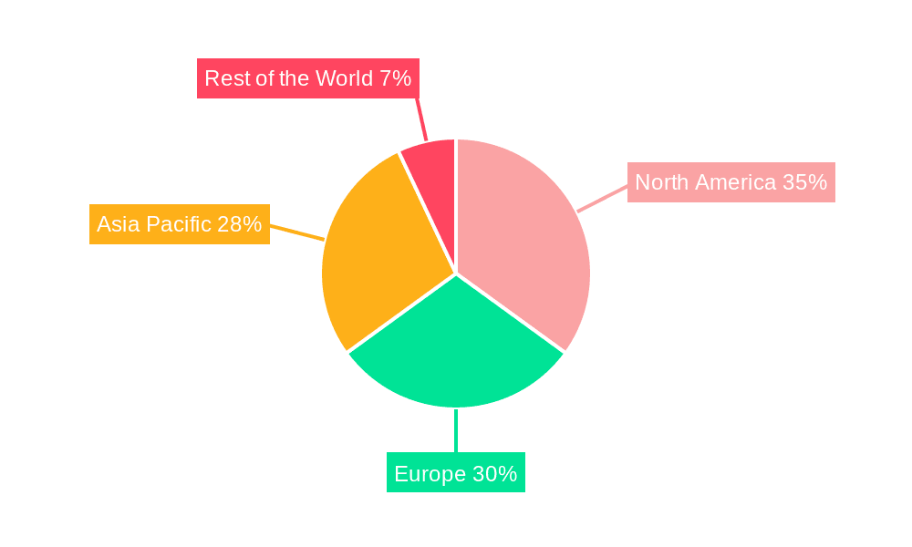 Robotic Welding For Automotive Manufacturing Market Market Share by Region - Global Geographic Distribution