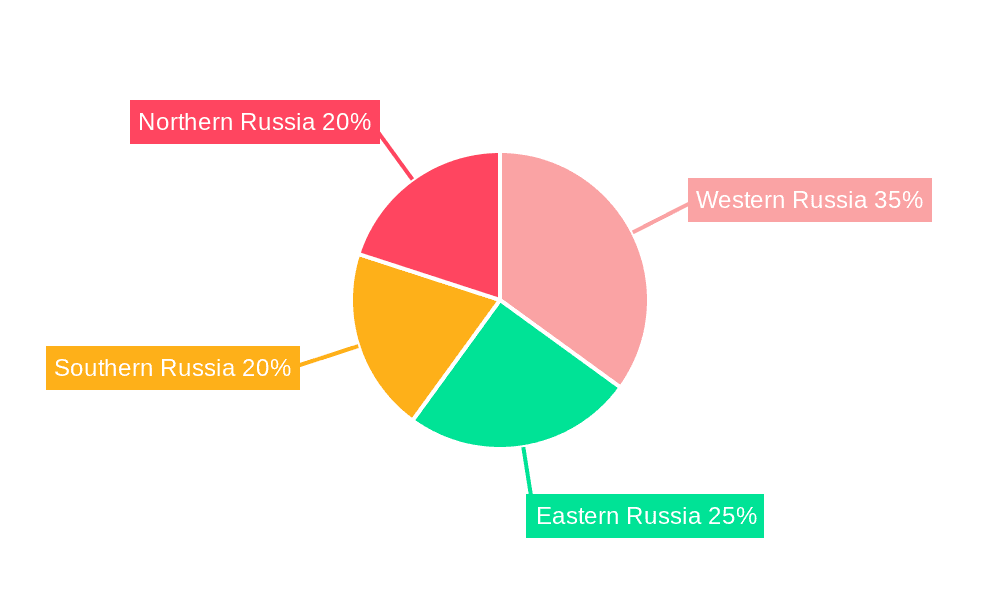 Russia Hydro Power Plants Market Market Share by Region - Global Geographic Distribution