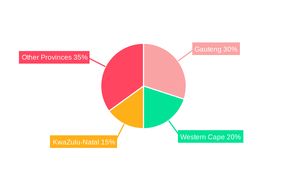 South Africa Plastic Caps and Closures Market Market Share by Region - Global Geographic Distribution