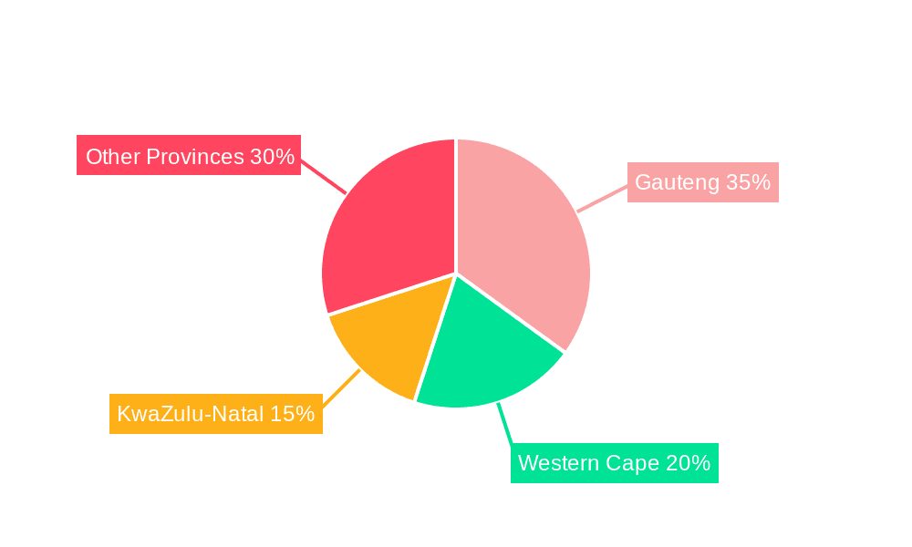 South Africa Flexible Plastic Packaging Market Market Share by Region - Global Geographic Distribution