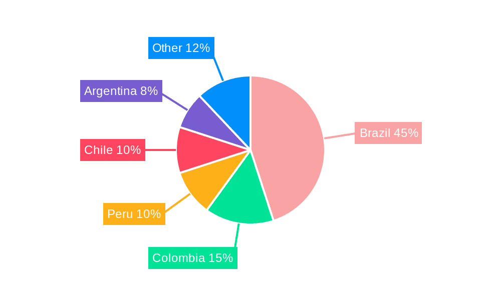 South America ETF industry Market Share by Region - Global Geographic Distribution