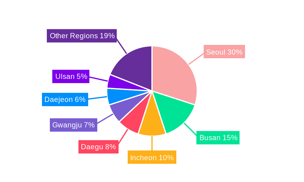 South Korea Motorcycle Insurance Market Market Share by Region - Global Geographic Distribution