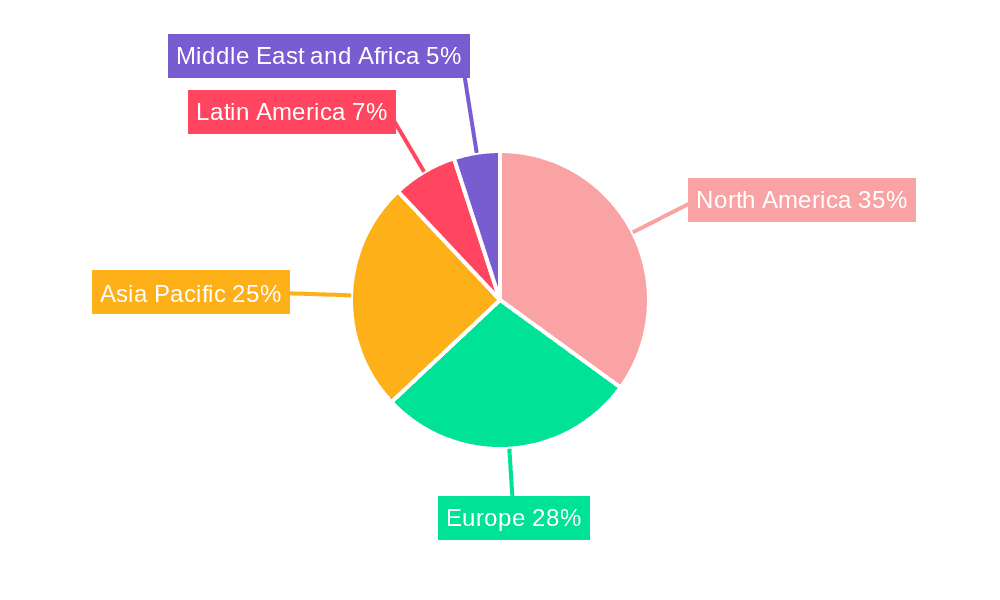 Space Power Electronics Market Market Share by Region - Global Geographic Distribution