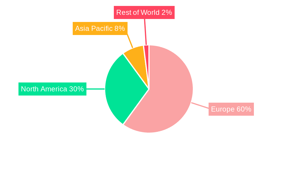 Telehealth Service Market in Europe Market Share by Region - Global Geographic Distribution
