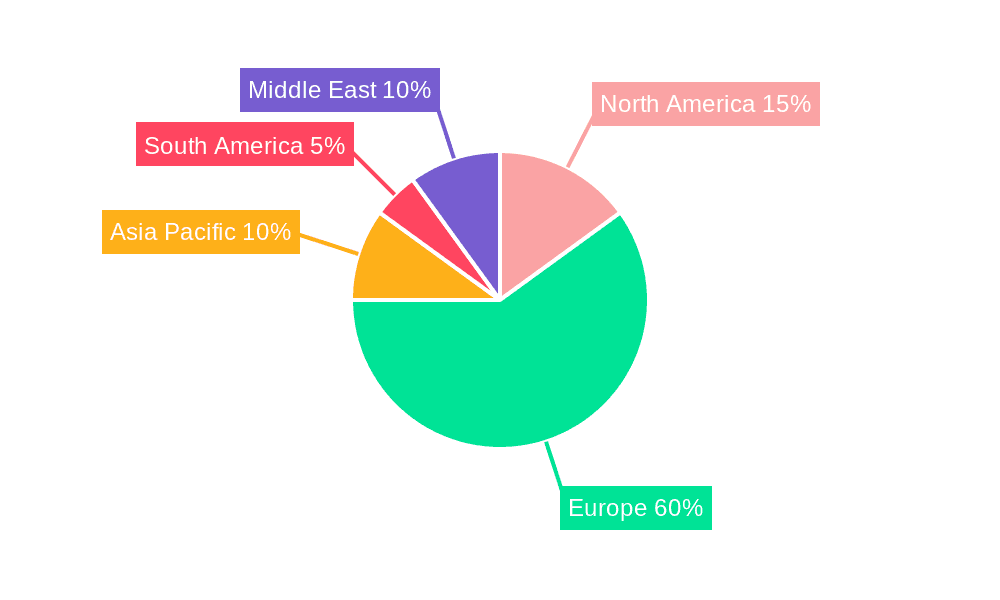 United Kingdom Resilient Floor Covering Market Market Share by Region - Global Geographic Distribution