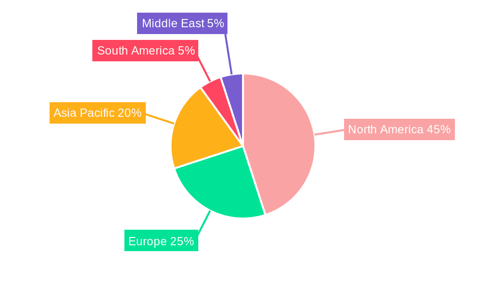 United States Commercial Laundry Appliances Market Market Share by Region - Global Geographic Distribution