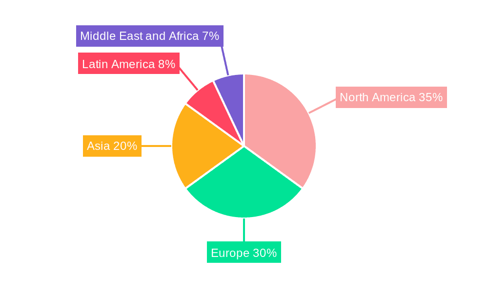 User-Generated Content Platform Market Market Share by Region - Global Geographic Distribution